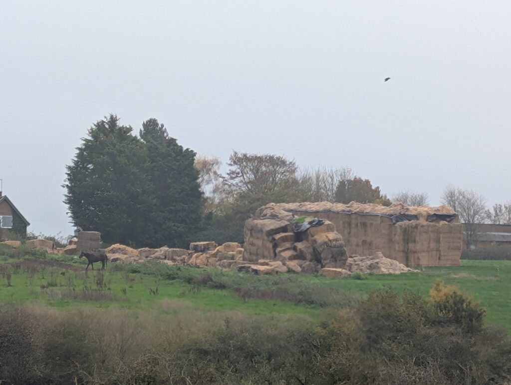 Image of a collapsed haystack