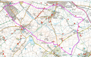 Fleckney Kibworth Saddington Route