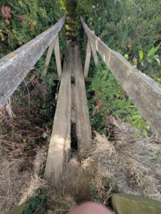 Footbridge en route to Cranes Lock