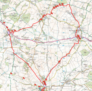 Hallaton 14 miler route