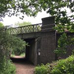 A tatty old bridge holding up the Great Central Railway.