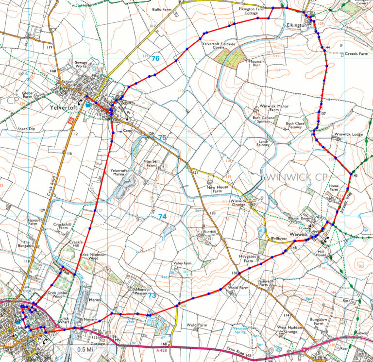 Map of the route